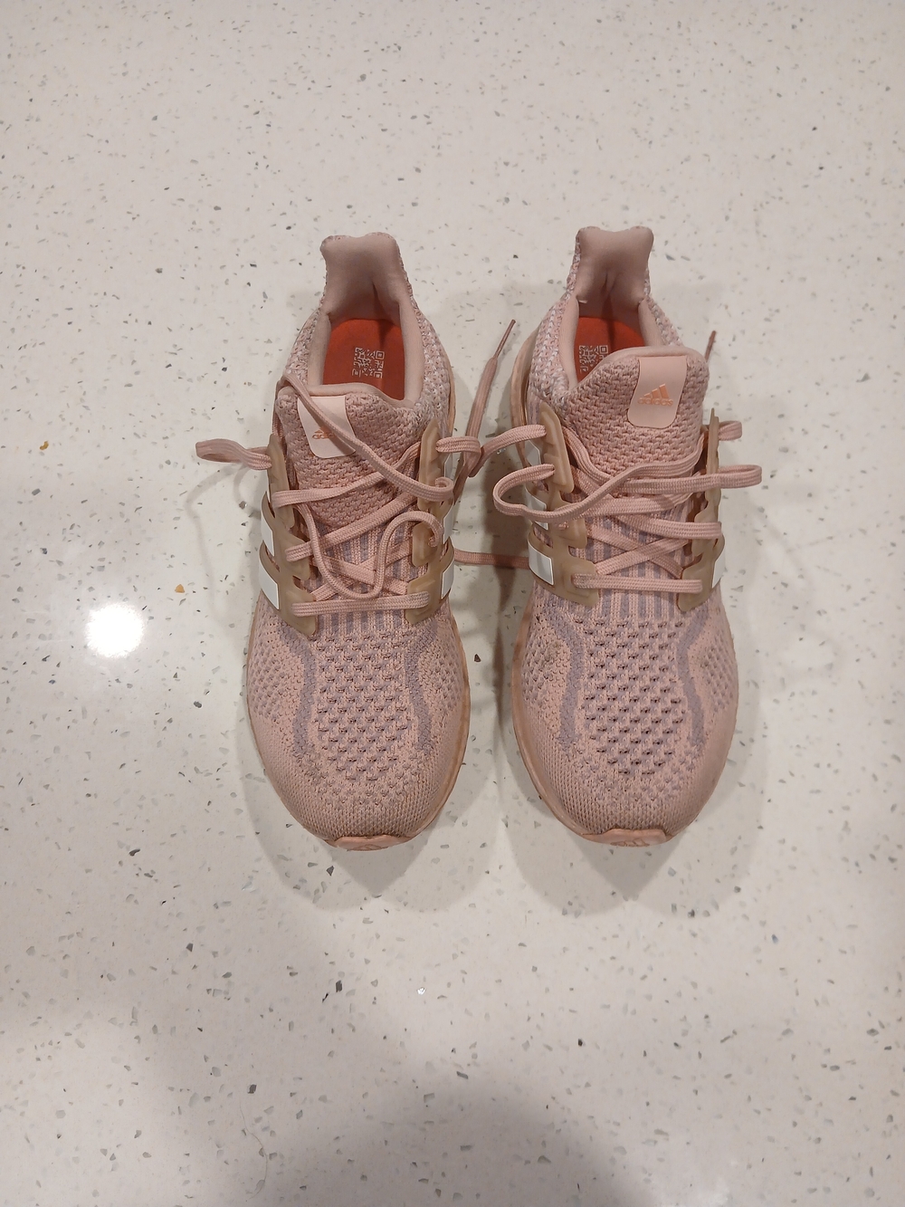 Adidas Women’s Pink Knit Running Sneakers